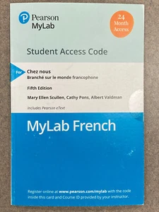 MyFrenchLab with EText--Access Card--“MyLab French”--Pearson - Picture 1 of 3