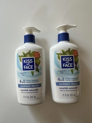 2 Kiss My Face hidratante afeitado sin fragancia 4 en 1 con mezclas botánicas 11 oz Foto 1 de 2