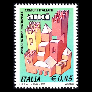Italia 2005 - Asociación Nacional Italiana de Consejos - Sc 2694 montado sin montar o nunca montado - Imagen 1 de 2
