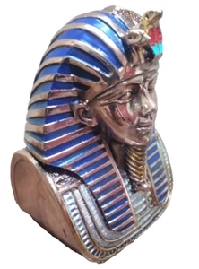 Seltene ALTE ÄGYPTISCHE Statue König Tutanchamun Kopf mit Luxus-Finish - Stein - Bild 1 von 9