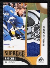 2017-18 SP Game Used Supreme Patch /15 Nikita Kucherov #PA-NK Patch