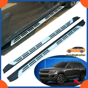 Fits for Jeep Grand Cherokee 2022-2024 Side Steps Pedal Running Board Nerf Bar - Picture 1 of 16