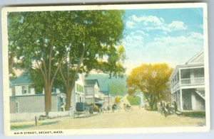 Becket MA Kutschen auf der Hauptstraße 1918 - Bild 1 von 1