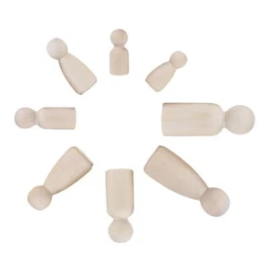 12 Pieces/Set Unfinished Wooden Peg Doll Bodies - Quality - Picture 1 of 7