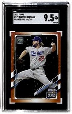 2021 Topps 582 Montgomery Club Stamped Clayton Kershaw 246/299 SGC 9.5 Los