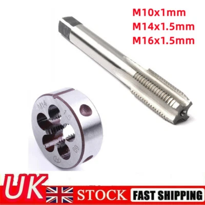 M14x1.5 M16x1.5 M10x1mm Metric Tap and Die Set HSS Machine Thread Tap Round Die - Image 1 of 4