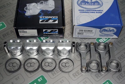 CP Pistons Eagle Rods Miata Mx-5 Protege Escort BP 1.8L 9.0:1 83mm - Image 1 of 4