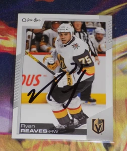 Ryan Reaves Signed O Pee Chee Hockey Card Vegas Golden Knights Maple Leafs - Picture 1 of 1