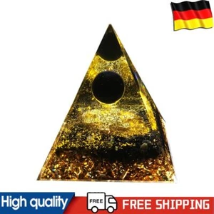 Pyramid Natural Obsidian Crystal Amethyst Peridot Healing Stone Energy - Bild 1 von 9