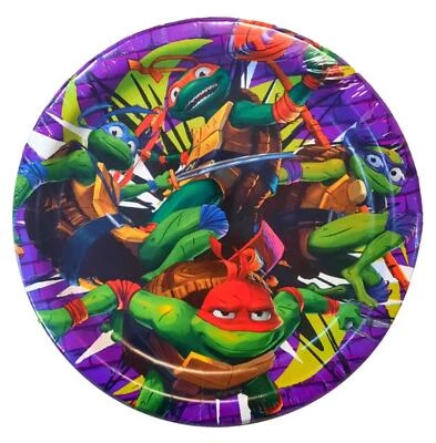 TMNT Lunch Dinner Plates 9" 8 Ct Teenage Mutant Ninja Turtles - Image 1 of 4