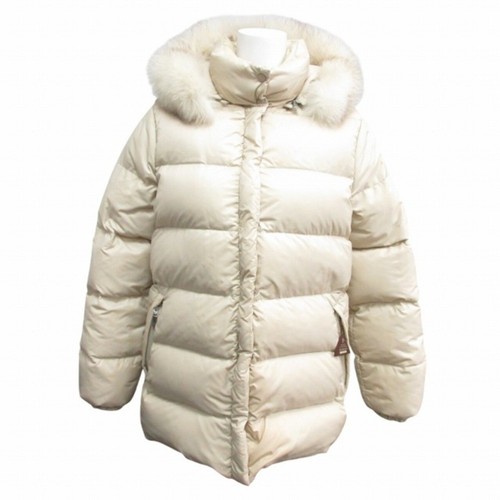 VALENTINO Moncler VALENTINE piumino cappuccio pelliccia marrone etichetta beige taglia 0 XS IBO72 XS S