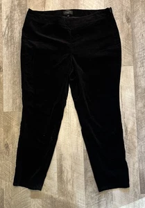 Talbots Heritage Damen Samt Anzughose Gr. 18 W schwarz Hose - Bild 1 von 4