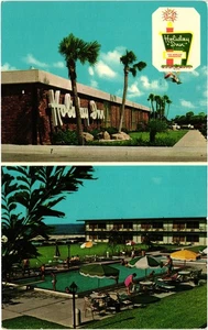 Vintage Holiday Inn Titusville Florida Space Age Motel Pool Postcard - Picture 1 of 2