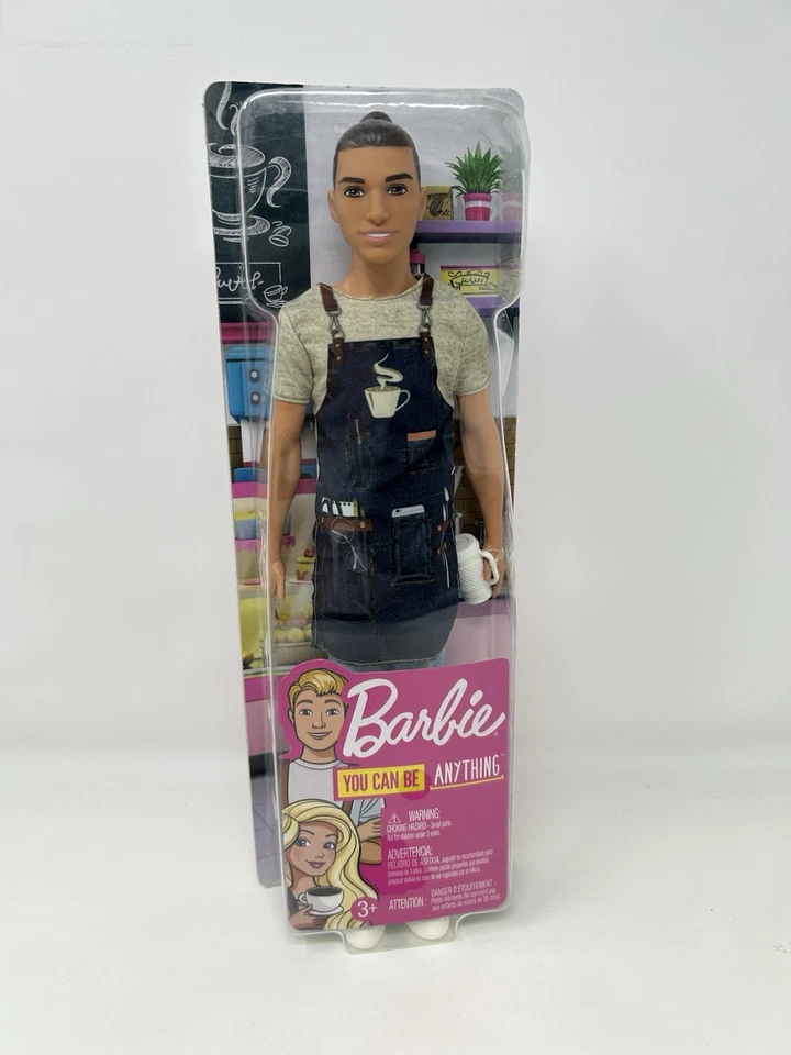 Muñeca Barbie Ken You Can Be Anything Barista FXP03 ¡NUEVA! Coffee Ken! Foto 1 de 4