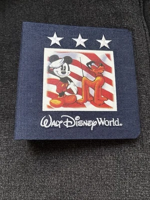 Mickey And Pluto American Flag 4x6 Photo Album - Image 1 of 4