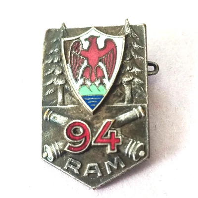 DISTINTIVO 94° RAM ARTIGLIERIA DA MONTAGNA FRANCESE - Immagine 1 di 2
