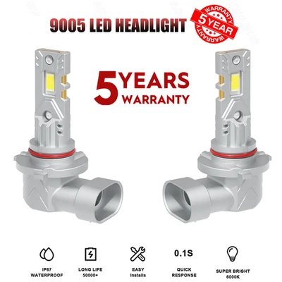 For Chevrolet Trailblazer 2021-2023 2x 9005 HB3 LED Headlight Bulbs Kit Low Beam - Image 1 of 4