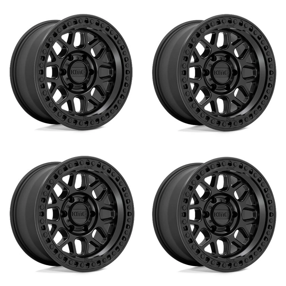 Juego 4 llantas KMC KM549 Grs 20x9 8x180 negro satinado llantas 20" 18mm Foto 1 de 4