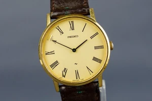 Seiko 2220-0430 Herren Handaufzug Uhr Vintage Gold Dial 34mm #2020 - Bild 1 von 11