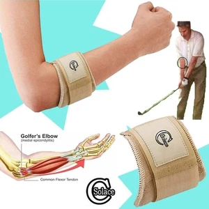 Solace Care Compression Brace Elbow Arm Muscle Ache Fatigue Injury Relief 1PC UK - Picture 1 of 12