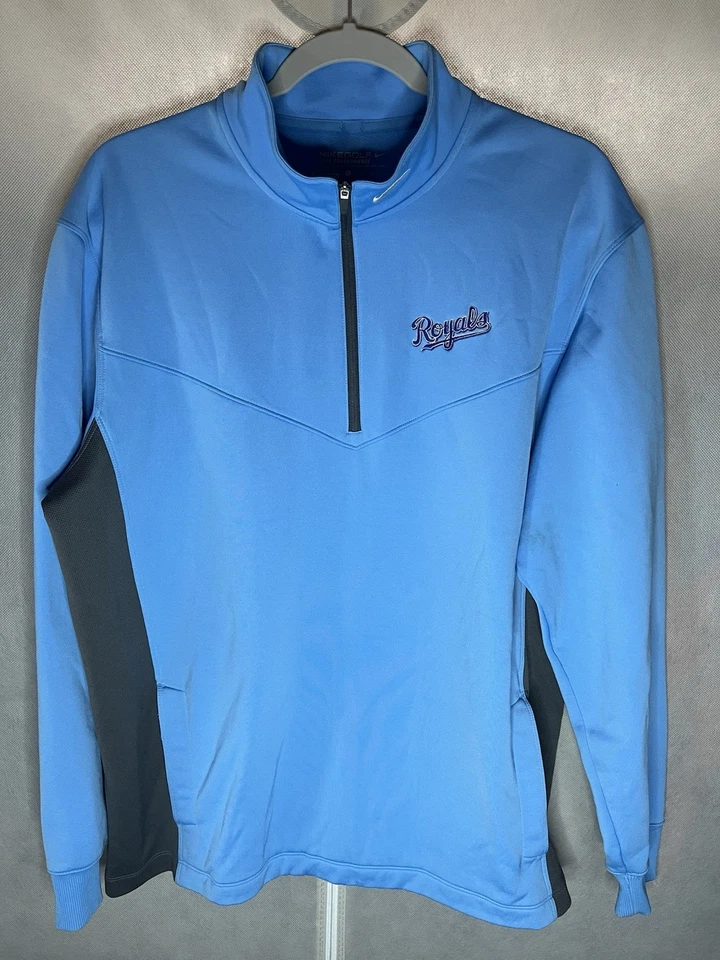Nike Dri Fit Golf Cuarto Cremallera Kansas City Royals Para hombres Talla Grande Azul Claro Foto 1 de 4