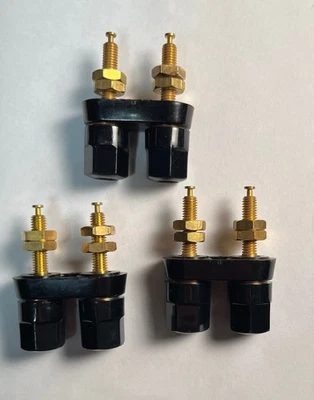 Lot of 3 Superior Electric BP30-2BB Dual Binding Post 30A Hex Thmscrew - Partial - Image 1 of 3