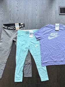 Nike Girls M+ Leggings and t-shirt - Picture 1 of 4