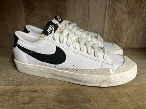 Nike Blazer Low '77 Shoes Womens 9  White Black Retro Classic DC4769-102 - Picture 1 of 7