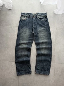 Vintage 90s Y2K Diesel avantgarde jeans washed hype japanese baggy flared hype - Picture 1 of 6