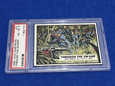 1962 Topps Civil War News Through The Swamp PSA 8 Graded Non Sports Card - Image 1 of 4