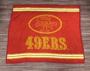 Vintage San Francisco 49ers Biederlack Throw Blanket 58x48 Made In USA - Picture 1 of 9