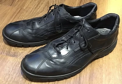 Mephisto City Hiker Casual Shoes Black Leather Men’s US Size 12 - Image 1 of 4