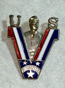 1940's Vtg. WWII V for Victory US Army Soldier Sweetheart Pin Brooch Patriotic - Picture 1 of 13