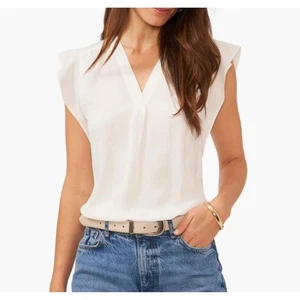 Vince Camuto New Ivory Top L - Neu mit Etikett - elegante Bluse - Bild 1 von 7