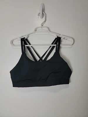 Champion Women's Black Padded Strappy Racerback Sports Bra, XL - Image 1 of 4