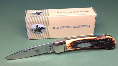 Cuchillo de Bolsillo ROUGH RIDER 3" Lockback Staglon Modelo Descontinuado RR029 Foto 1 de 4