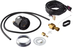 GENUINE AEM Digital Boost 52mm (2-1/16”) Gauge Kit w/ Black & White Face (NEW) - Picture 1 of 4