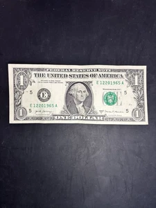 Fancy Dollar Bill Birthday/Anniversary Note  December 20, 1965 or 12201965 - Picture 1 of 2