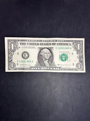 Fancy Dollar Bill Birthday/Anniversary Note  December 20, 1965 or 12201965 - Image 1 of 2