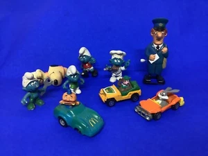 Retro Spielzeug Restposten, Corgi Jeep, Schlümpfe, Postbote Pat, Bugs Bunny 70er -80er CB21 - Bild 1 von 3