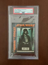 1977 Star Wars General Mills ADPAC French Canadian Darth Vader Sticker PSA 7 NM