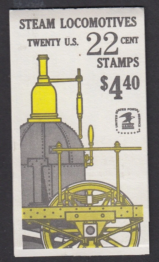 1987 Locomotives 5 different BK163 (4 panes 2366a) MNH plate number 2 - Image 1 of 2