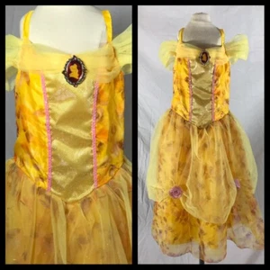 Disney Collection Girls Belle Ball Gown Beauty Beast Costume Childs Size 7 8 - Picture 1 of 7