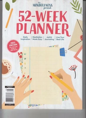 THE MINDFULNESS JOURNAL 52 WEEK PLANNER MAGAZINE 2022 CENTENNIAL - Image 1 of 2