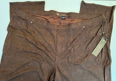 DG2 by Diane Gilman Women’s Expresso Crocodile Jeggings 5XT NWT - Image 1 of 4