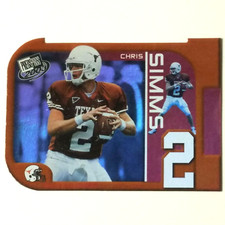 Chris Simms  2003 Press Pass Big Numbers Die-Cut   #BN 27 of 36 subset