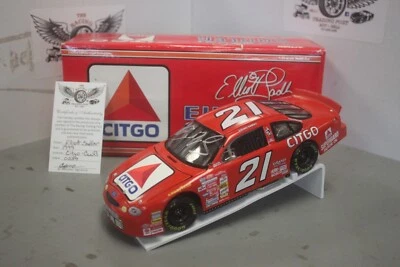 Elliott Sadler Citgo 1999 1/24 acción RCCA CW Bank NASCAR diecast autografiado Foto 1 de 2