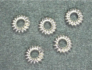 50 Sterling Silber Spule Ring Rondelle Zwischenring Perlen 5,5 mm #51102 - Bild 1 von 1