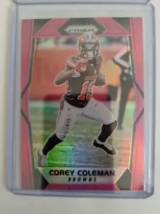 2017 Panini Prizm Pink COREY COLEMAN #190 CLEVELAND BROWNS 🏈 - Foto 1 di 2