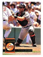 CHRIS HOILES Baltimore Orioles 1994 Donruss Baseball Card #99